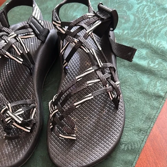 Chaco Black Sandals with Textured Footbed - Picture 2 of 8